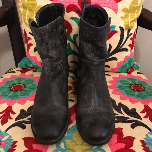 Diba Black Rugged Ankle Boot - Picture 3 of 5